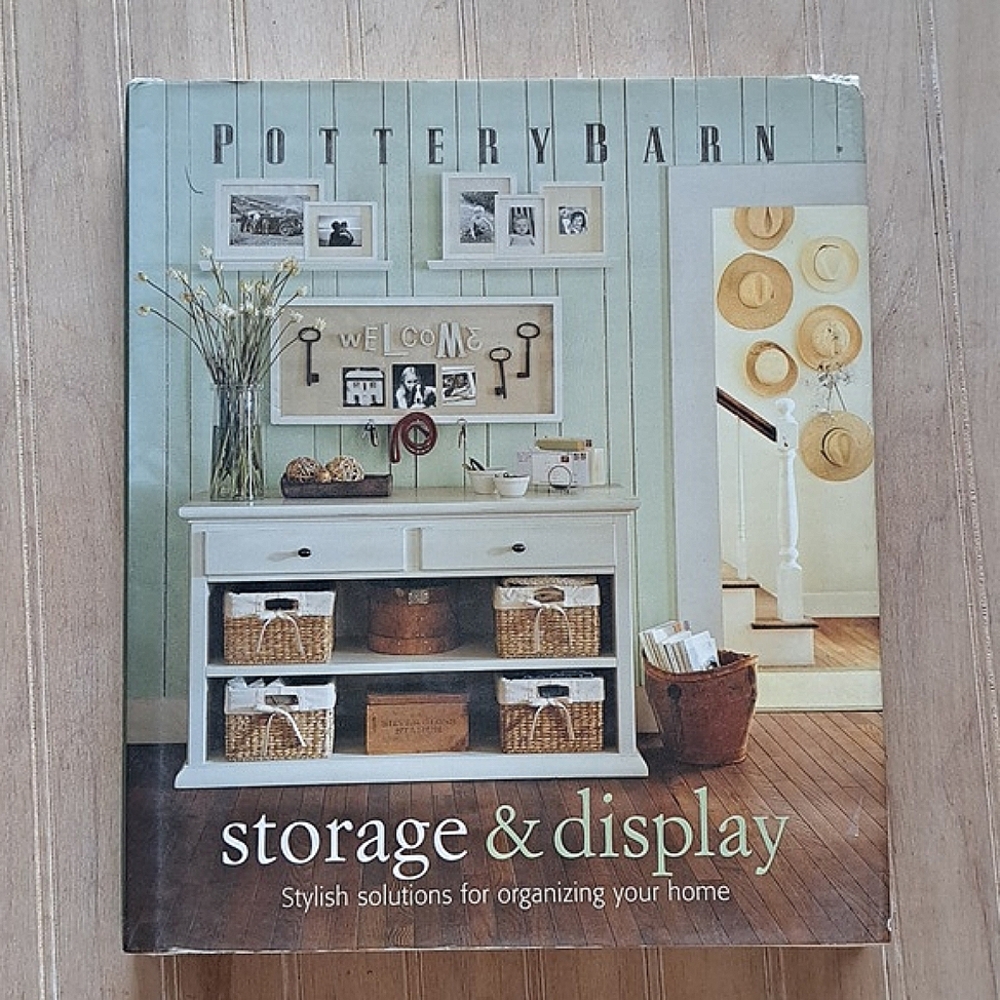 Pottery Barn Storage & Display Hardcover Coffee Table Book w/ Dust Jacket